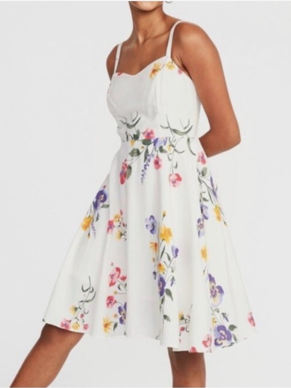 Old Navy Sleeveless Floral Sweetheart Fit & Flare Cami Dress